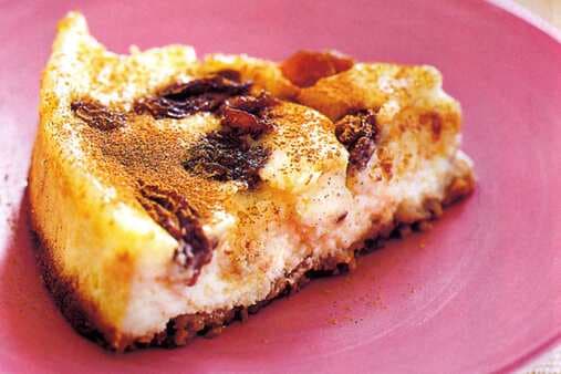 Baked Raisin And Marsala Cheesecake