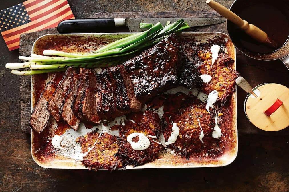 Barbecued Brisket With Maple Bourbon Glaze