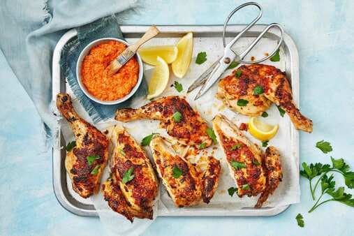 Barbecued Chicken With Fiery Romesco Sauce