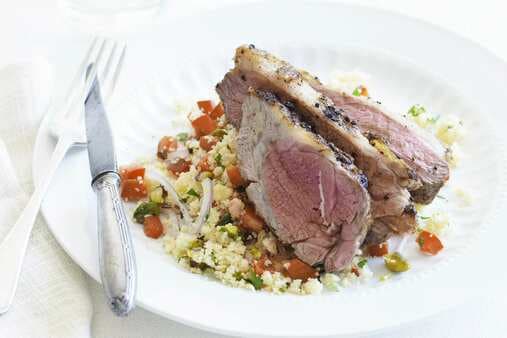 Barbecued Lamb With Couscous