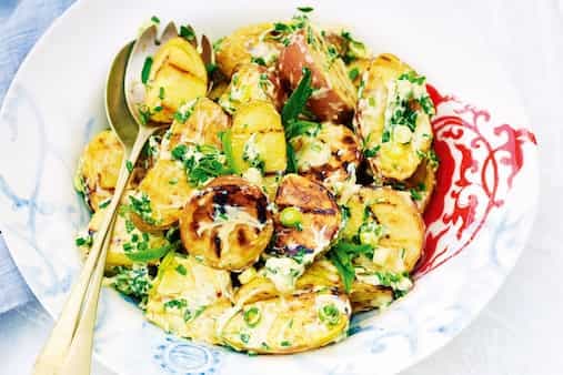 Barbecued Potato Salad With Herbs & Mayonnaise