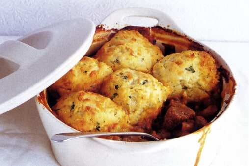Beef Casserole With Cheese And Potato Dumplings