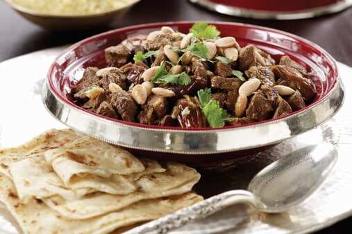 Beef Date And Honey Tagine With Almonds