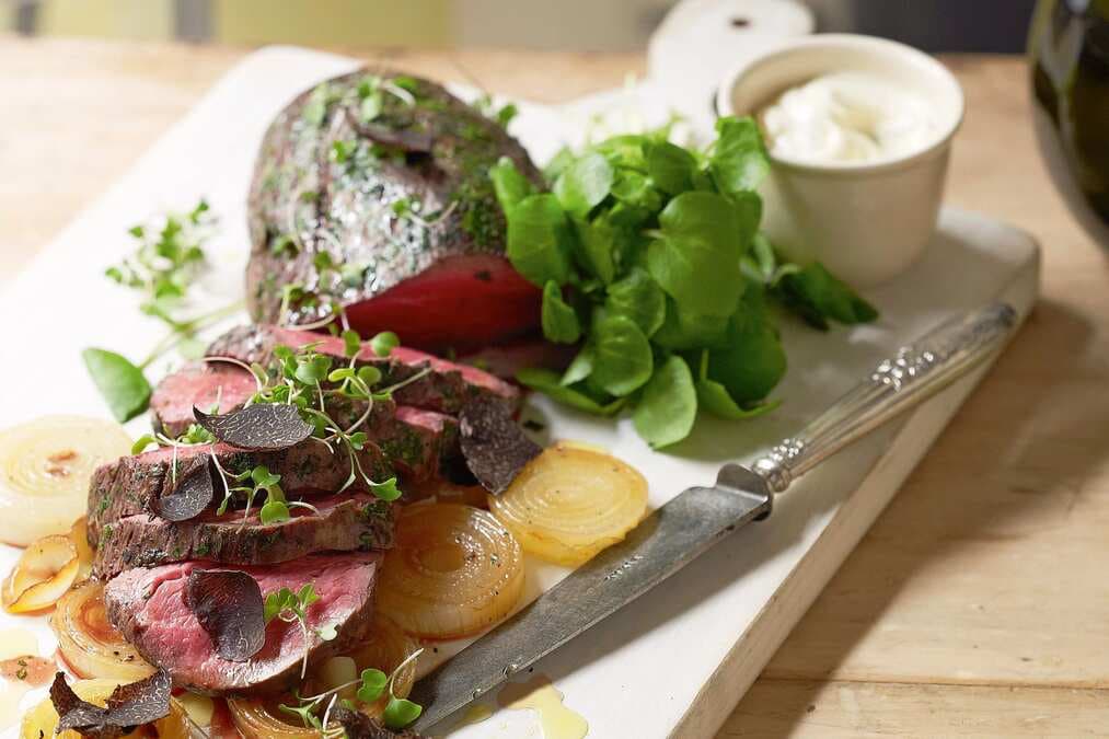 Beef Fillet With Truffle Mayonnaise