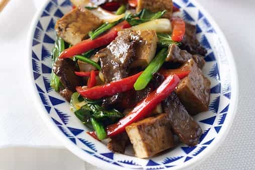 Beef And Tofu In Black Bean Sauce