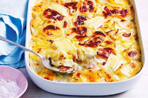 Brie Thyme And Bacon Dauphinoise Potato