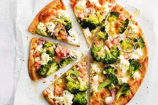 Broccoli And Bacon Pizza