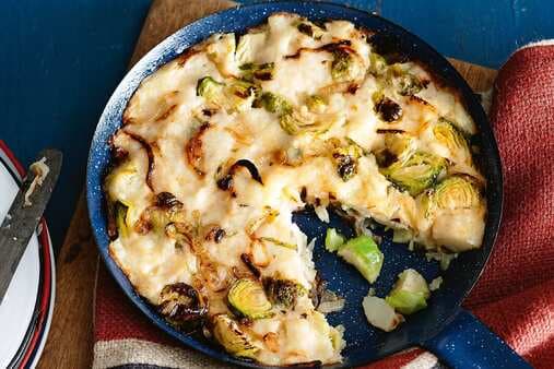 Brussels Sprouts And Horseradish Bubble 'N' Squeak