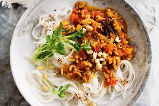 Burmese Pork And Noodle Dish
