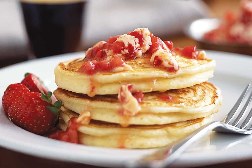 Buttermilk Hotcakes With Strawberry Butter