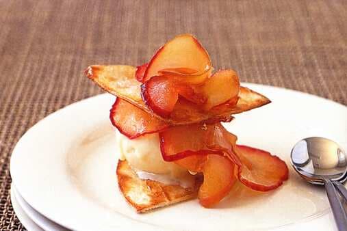 Caramelised Apples With Sweet Tortillas