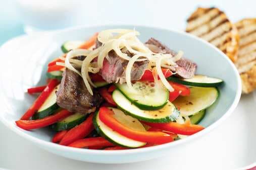 Chargrilled Beef And Balsamic Onion Salad