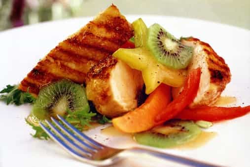 Chargrilled Chicken With Tropical Fruit