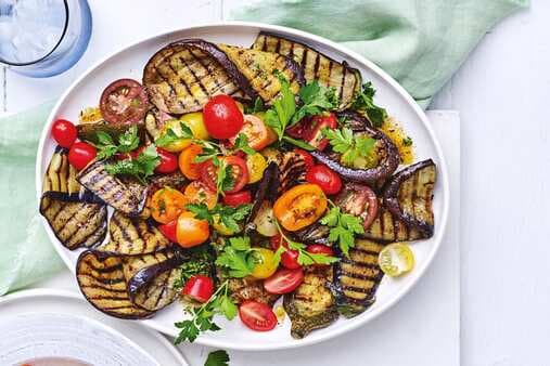 Chargrilled Eggplant And Tomato Salad
