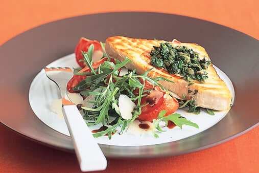 Chargrilled Swordfish With Salsa Verde