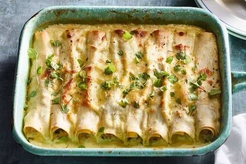 Cheesy Chicken And Mustard Cannelloni