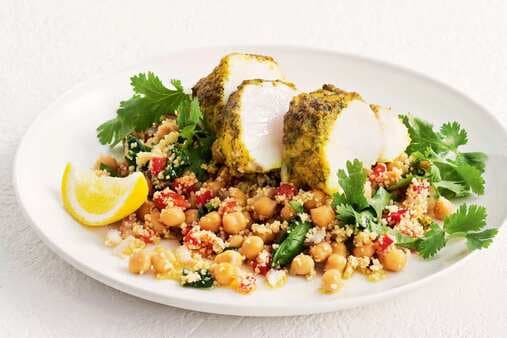 Chermoula Grilled Fish With Couscous