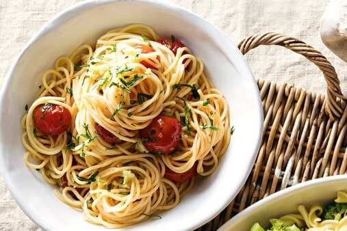 Cherry Tomato And Basil Spaghetti