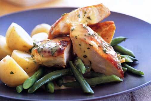 Chicken With Grapefruit And Tarragon Beurre Blanc