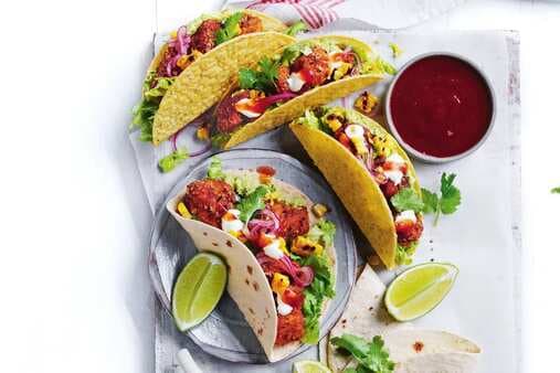 Chicken Tacos With Chargrilled Corn