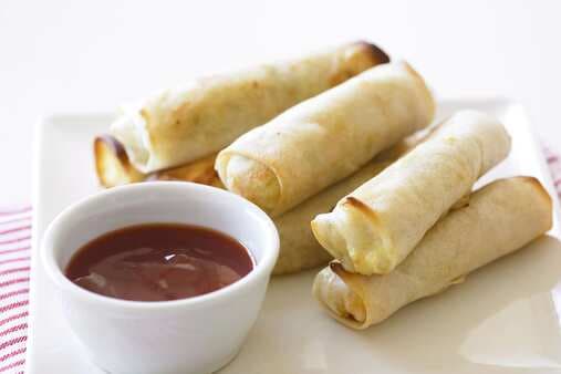 Chicken And Vegetable Spring Rolls