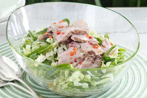 Chilli And Lime Pork With Asian Coleslaw