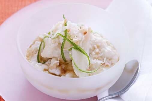 Coconut Creamed Rice With Custard Apple And Lime