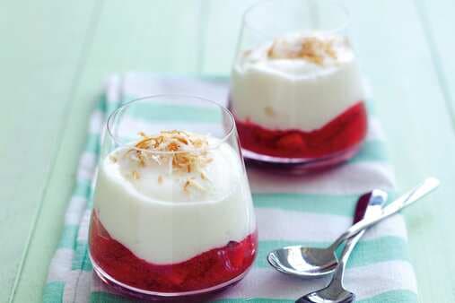 Coconut And Strawberry Parfait