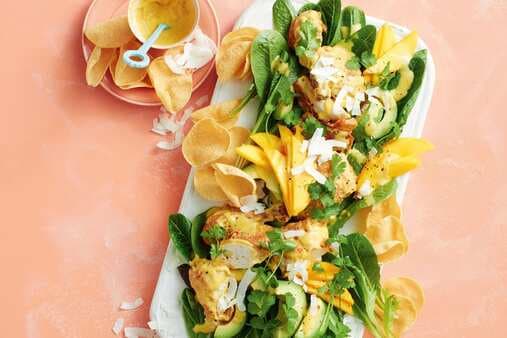 Coronation Chicken Salad With Coconut Dressing
