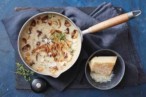 Creamy Mushroom Risotto Soup
