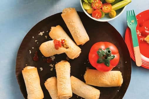 Curried Beef And Vegetable Sausage Rolls