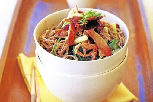 Duck Salad With Noodles And Plum Sauce