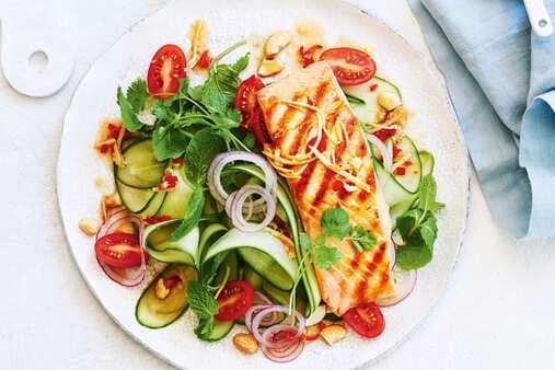 Salmon With Thai-Style Salad