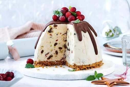 Frozen Christmas Cheesecake Pudding