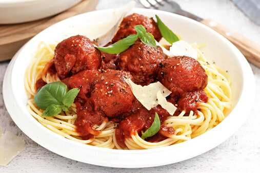 Italian Meatballs And Spaghetti