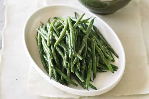 Green Beans With Miso Dressing