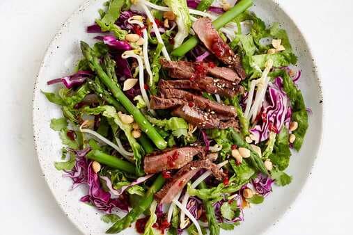 Grilled Beef Salad With Chilli Peanut Dressing