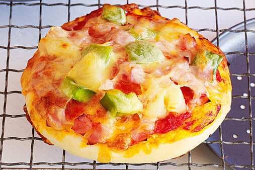Ham Cheese And Pineapple Pizzas