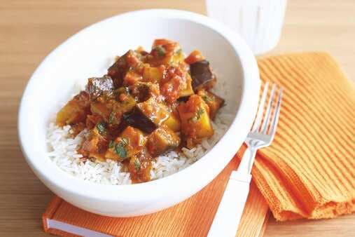 Indian Eggplant And Potato Curry