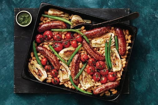 Italian Fennel And Sausage Tray Bake