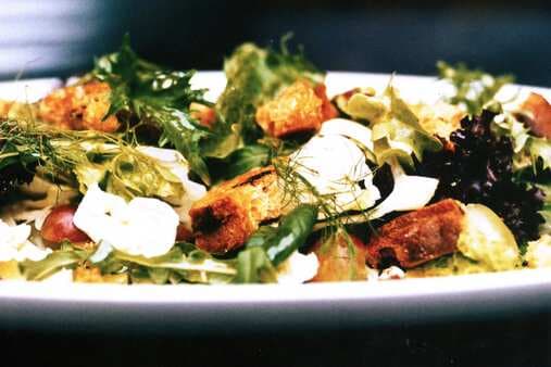 Italian Salad With Panettone Croutons