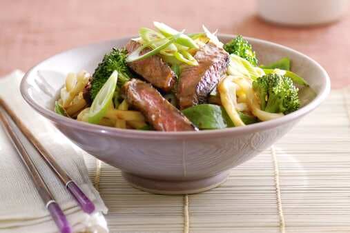 Japanese-Style Beef And Noodle Stir-Fry