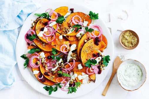 Jewelled Pumpkin And Pistachio Salad