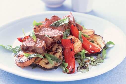 Lamb With Chargrilled Vegetables