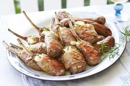Lamb Cutlets With Feta And Prosciutto