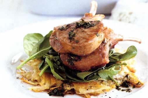 Lamb Cutlets With Potato Rosti (Goes With Mint Sauce)