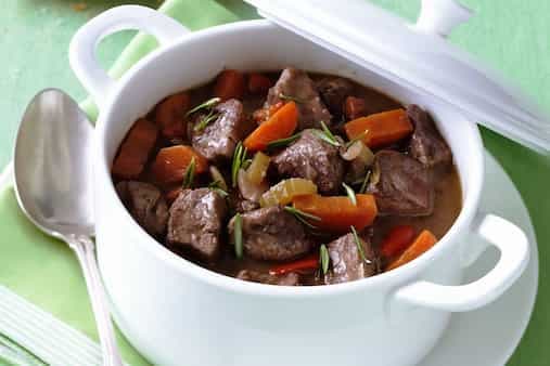 Lamb Red Wine And Rosemary Casserole