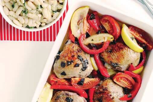 Lemon Chicken With Cannellini Beans