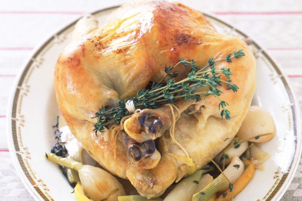 Lemon And Thyme-Roasted Chicken