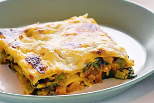 Lentil And Spinach Lasagne
